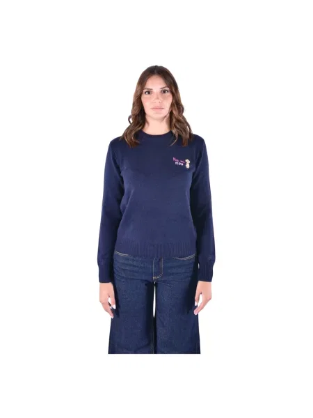 Sweter Mc2 Saint Barth wełniany niebieski