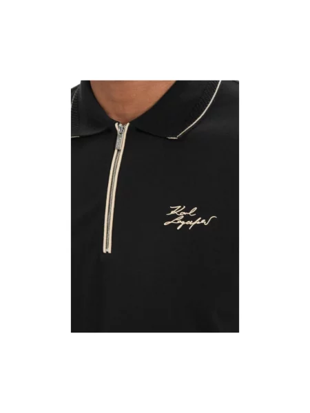 Koszulka polo Karl Lagerfeld czarna