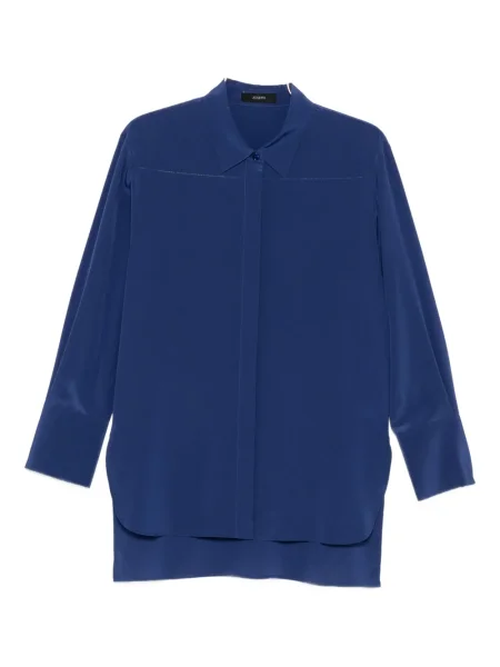 Cămașă Joseph de mătase albastru