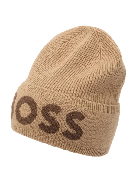 BOSS Kapa s primesjo volne bež
