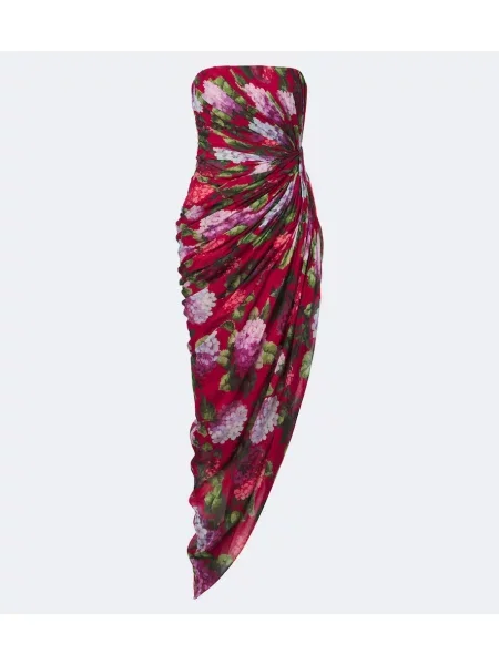 Rochie Carolina Herrera de mătase cu model floral