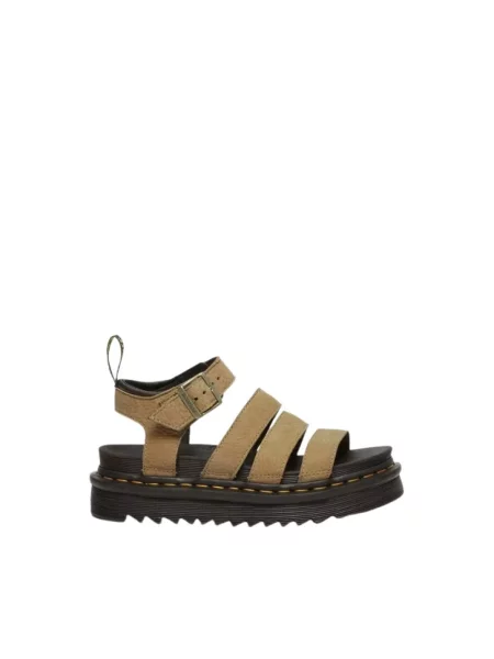 Sandały Dr. Martens skórzane beżowe