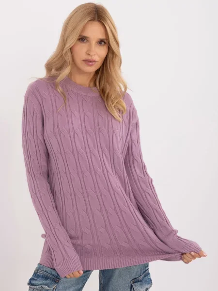 Pulover Fashionhunters violet