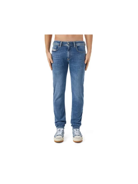 Jeansy Diesel z 5 kieszeniami niebieskie