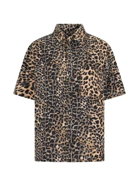 Scurt cămașă de blugi Darkpark cu model leopard
