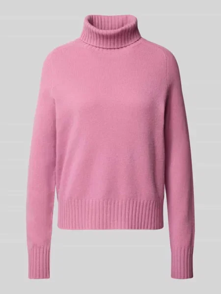 Sweter z wywijanym kołnierzem z prążkowanymi wykończeniami Fynch-hatton