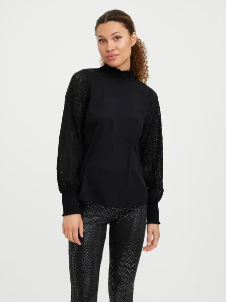 VERO MODA Bluză JOY' negru