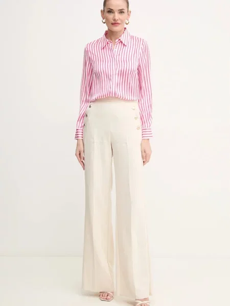 Классическая ошейниковый рубашка Morgan розовая