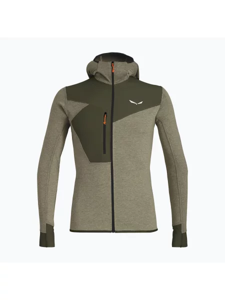 Bluza trekkingowa Salewa Puez 2 Dry Hood FZ dark olive melange