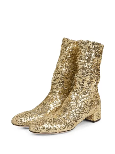 Cizme scurte Dolce & Gabbana cu paiete