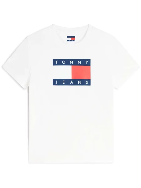 Tommy Jeans Tričko námornícka modrá / červená biela