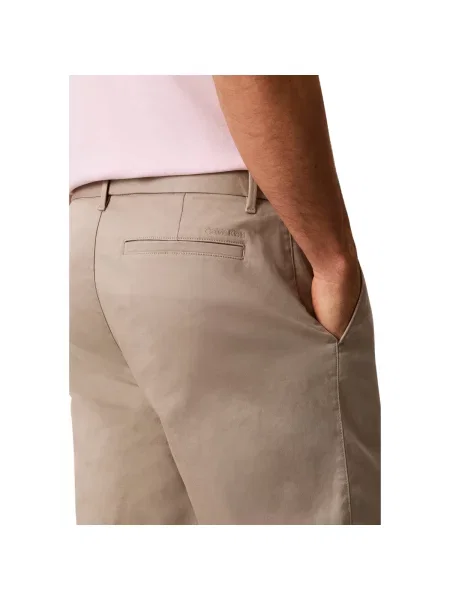Nohavice Calvin Klein Jeans hnedá