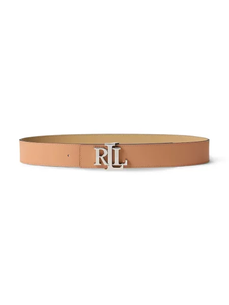Lauren Ralph Lauren curea reversibilă pentru femei din piele roz