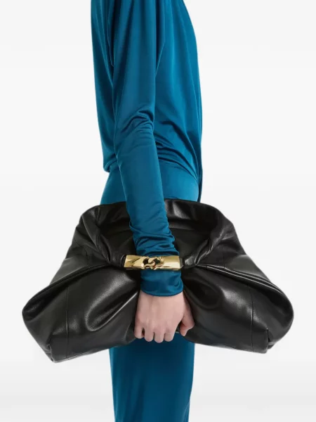 Geantă Balmain din piele negru