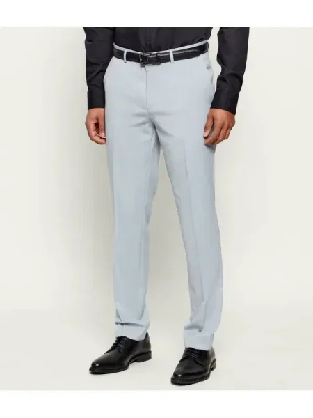 HUGO De lână pantaloni | Extra slim fit albastru