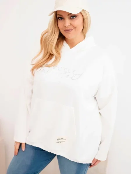 Bluza Kesi Włoski z nadrukiem niebieska