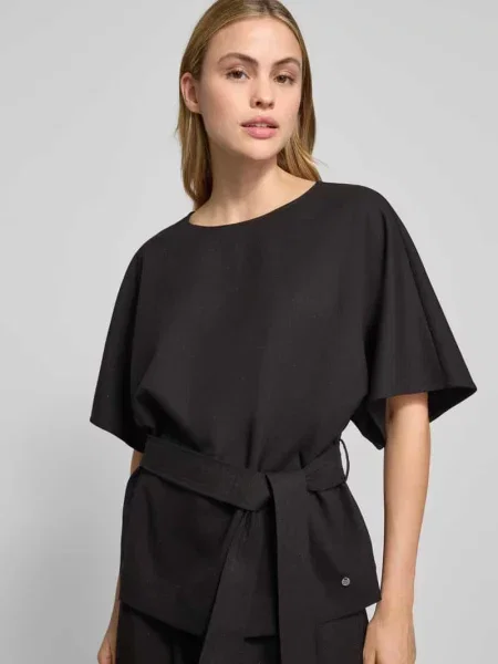 Bluzka z wiązanym model ‘Pie Bellevue’ Mos Mosh czarna