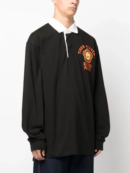 Polo Kenzo με ρίγες τίγρη μαύρο