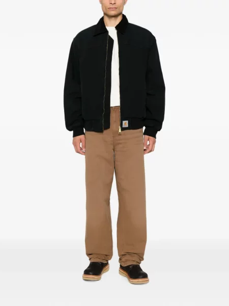Gulerat geacă Carhartt Wip de catifea cord negru