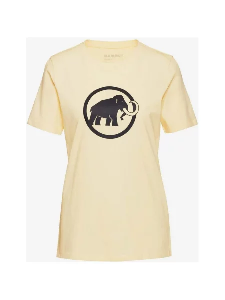 Koszulka Mammut Core Classic Krótki Rękaw Żółtawy XS biały