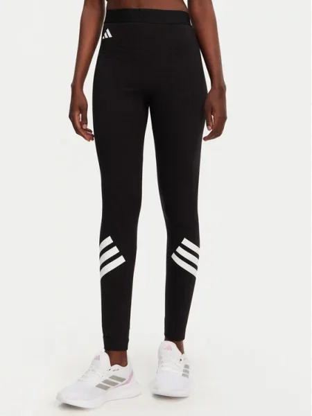 Pruhované tepláky Adidas bílé