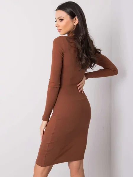 Rochie Fashionhunters de costum maro