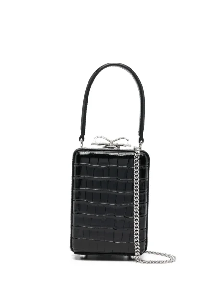 Geantă Self-portrait cu funde negru