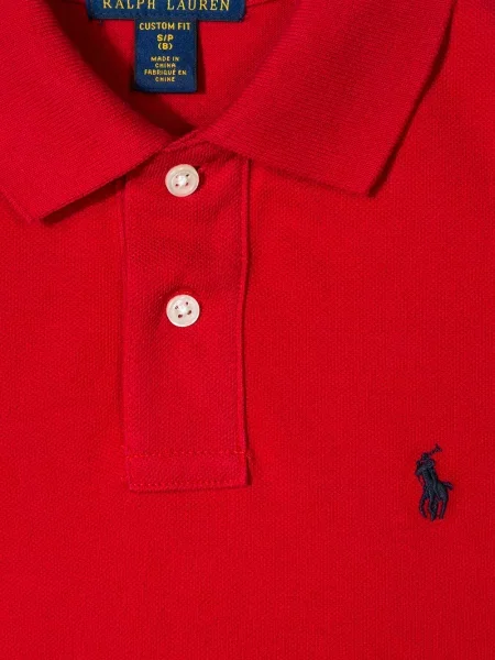 Koszulka polo dziecięca Polo Ralph Lauren czerwona