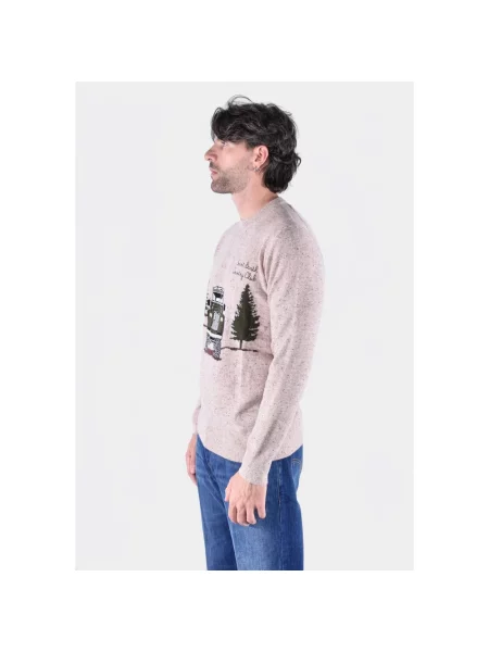 Sweter Mc2 Saint Barth wełniany beżowy