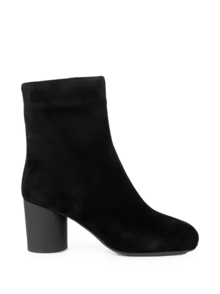 Cizme scurte Linda Baumann din piele de căprioară negru