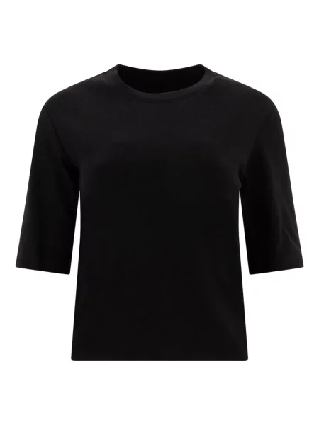 Top Sandbeige z rękawami 3/4 czarny