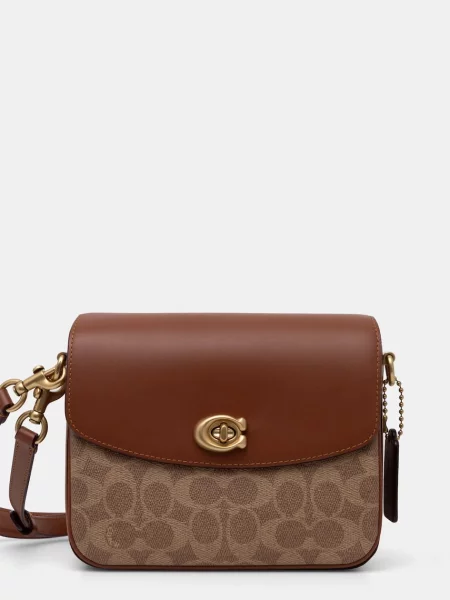 Coach geantă de piele Cassie 19 maro