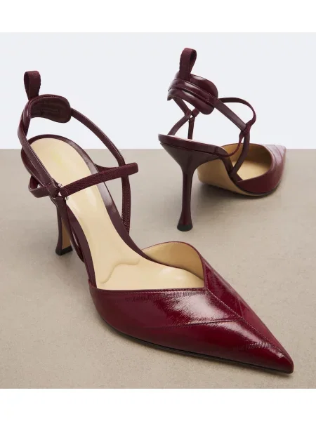 Pantofi cu toc Fendi din piele slingback