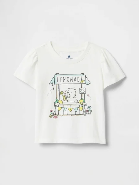 Tricou Gap cu imagine alb