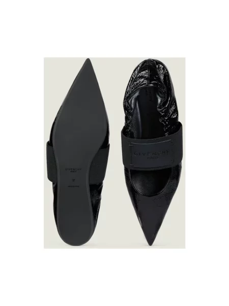 Balerinki Givenchy skórzane czarne