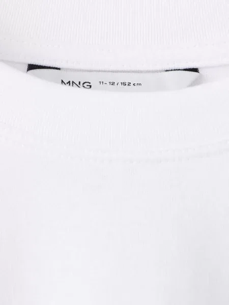 Wzorzysty t-shirt Dzieci lata MANGO KIDS biały