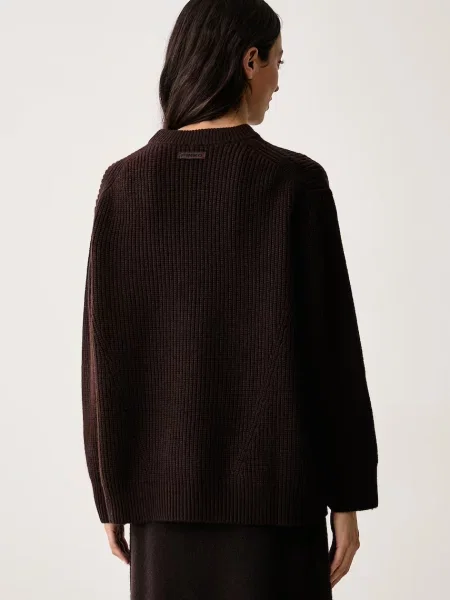 Sweter Pinko wełniany brązowy