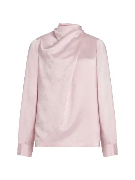 Bluză Gabriela Hearst de mătase roz