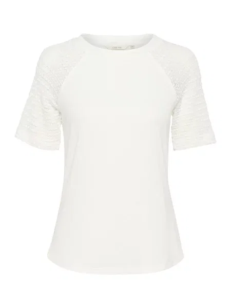 Cream Tricou Lisan' alb