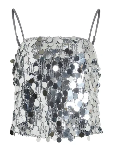 VILA Top VICHAYA argintiu