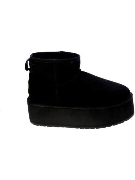 Dámske snehule EMU Australia Stinger Micro Flatform black čierna