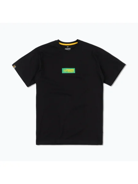 MANTO férfi póló Block 24 fekete. Méret: M fekete