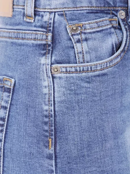 Blugi drepți Twinset albastru