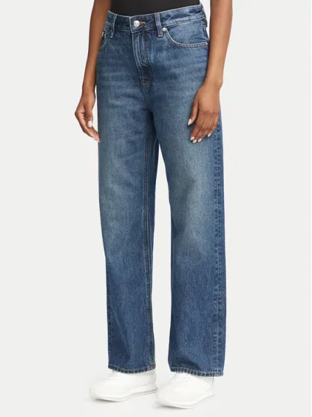 Calvin Klein Jeans Džinsai Tamsiai Straight Fit mėlyna