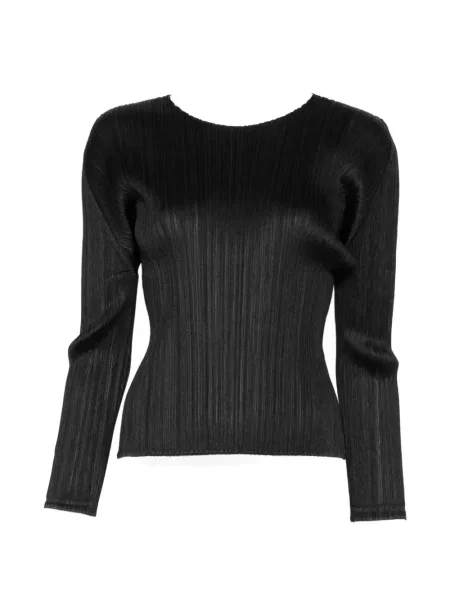 Top Pleats Please Issey Miyake plisat negru