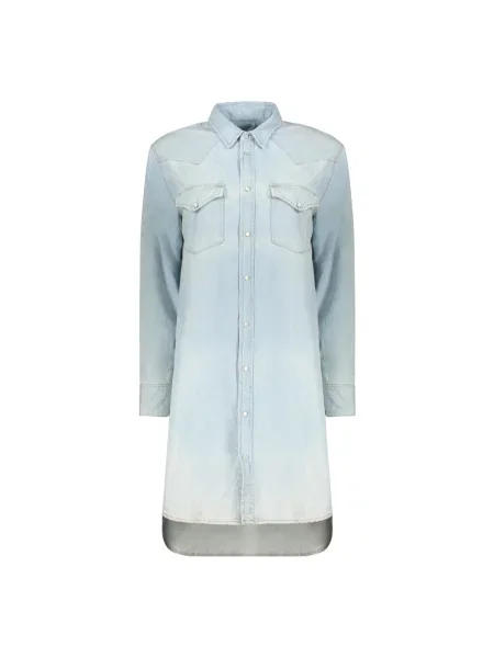 Sukienka jeansowa Diesel garniturowa niebieska