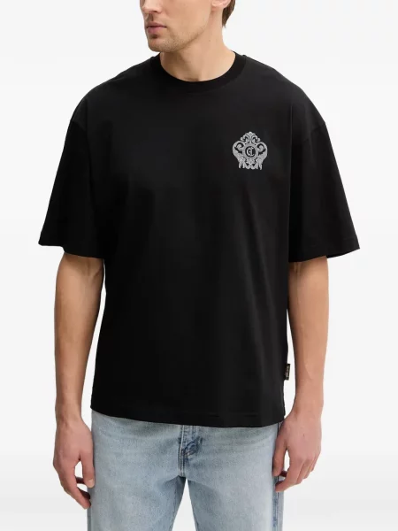 Tricou Just Cavalli cu broderie negru