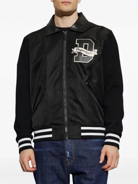 Geacă bomber Dsquared2 cu autograf negru