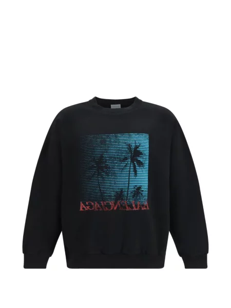 Pulover Balenciaga cu imagine negru