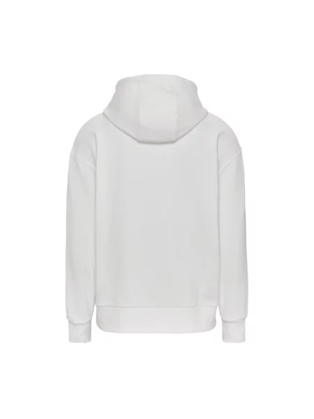 Bluza z kapturem Tommy Hilfiger z kapturem z logo biała